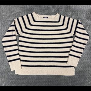 Striped crewneck sweater